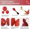 Red Balloon Garland Kits - Double Stuffed Red Balloons Arch Different Sizes 18In 12In 5In Translucent Wine Red Balloon Arch